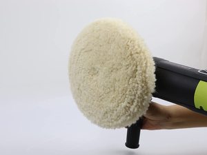 Pexmientas 3 Inch Xe Chăm Sóc Xe Tự Động Chi Tiết Đệm Đánh Bóng <span class=keywords><strong>Lambswool</strong></span> Duy Nhất Bên Len Đánh Bóng Xe Đánh Bóng Miếng Đệm - Product Image 4