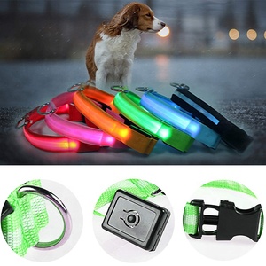<span class=keywords><strong>Collar</strong></span> de entrenamiento de luz nocturna ajustable para perros, <span class=keywords><strong>collar</strong></span>ín antipérdida recargable por USB Led, de seguridad para mascotas - Product Image 3