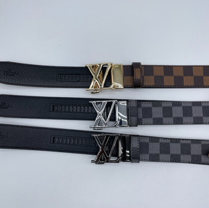 Cintura di Lusso con Fibbia a V, Qualità Superiore, <span class=keywords><strong>in</strong></span> Acciaio Inossidabile e Vera <span class=keywords><strong>Pelle</strong></span>, per Business e Casual, Cintura 1V <span class=keywords><strong>in</strong></span> Lega di Titanio Personalizzabile - Product Image 6