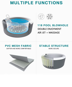 Piscine de thérapie extérieure haut de gamme avec design pliable, construction durable et fonctionnement pratique, bain spa - Product Image 4