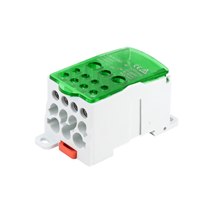 Bloc de distribution sur rail DIN UKK250, <span class=keywords><strong>bornier</strong></span> de distribution électrique avec une entrée et plusieurs sorties, boîte de jonction pour connecteurs de fils électriques - Product Image 6