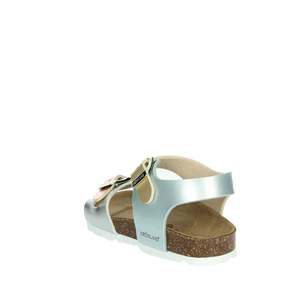 Sandalo da ragazza Grunland SB0646-40 con suola in sughero color argento metallizzato - Product Image 2