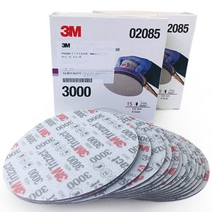 3m 02085 Trizact P3000 bọt-hậu thuẫn đĩa mài mòn cho sơn hoàn thiện micro loại bỏ vết xước đánh bóng và chà nhám - Product Image 4