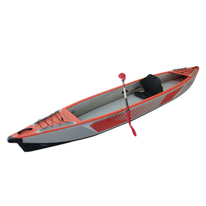 Kayak <span class=keywords><strong>gonflable</strong></span> de <span class=keywords><strong>2</strong></span> <span class=keywords><strong>personnes</strong></span> de 14 pieds K410 prêt pour le Kayak de pêche shi avec deux sièges et palettes - Product Image 6