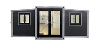 Maison préfabriquée pliable isolée imperméable de 20 pieds, extensible, 2 à 3 chambres, cuisine, toilettes pour villa, usage commercial