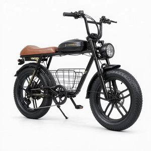 Retro style 20*4 Inch Fat Tire Electric Mountain Bike 48 V 10AH Lithium Battery Rear Hub Motor All Terrain Off Road <b>Bicycle</b> - Product Image 5