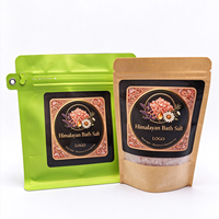 Coffret Cadeau Exfoliant Naturel OEM Sel de Bain Rose de l'Himalaya Sel de la Mer Morte Rose Lavande Jasmin Fleurs Séchées Sel de Bain Spa Relaxant