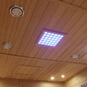 Cabine de sauna sèche en bois de chanvre pour 6 à 8 personnes, boîte de sauna personnalisée pour la maison, boîte à ozone, <span class=keywords><strong>rouge</strong></span> - Product Image 5