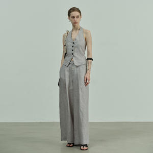 Uma לבן נשים מינימליסטי אוסף האביב החדש רסים העליון נקרע העליון של נקרז גואנגג 'ואו shisanhang run deng - Product Image 3