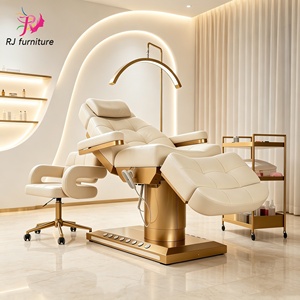 เตียงนวดเสริมความงามอุ่นร้อน รุ่น RJ Luxury Modern Spa Beauty Salon สำหรับทำทรีทเมนท์ทางการแพทย์ ดูแลเท้า นวดหน้า ต่อขนตา รุ่น RJ-616 - Product Image 1