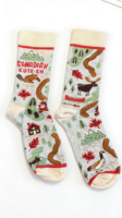 Chaussettes pour femmes avec logo personnalisé, motif imprimé, respirantes, en coton peigné, chaussettes à motif pour cadeau