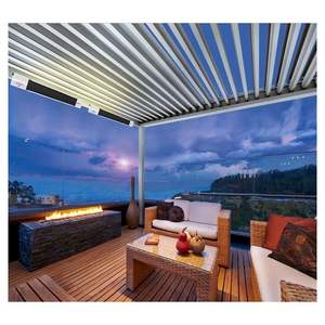 Pérgola con Techo <span class=keywords><strong>de</strong></span> Láminas Ajustables Prima Premium para Barbacoas Familiares, Gazebo con Techo <span class=keywords><strong>de</strong></span> Láminas para Exteriores, Cómodo y Seguro - Product Image 3