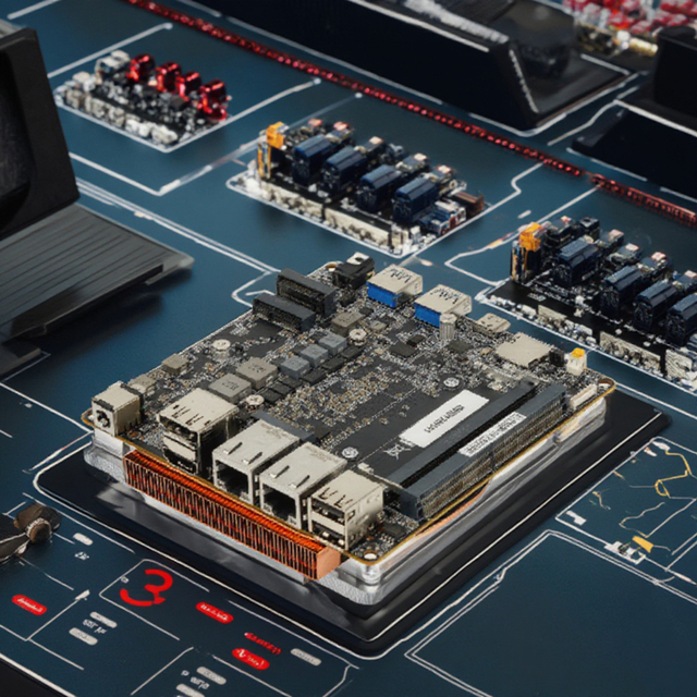 12*12cm Intel Core 14th Gen Ultra 125H/155H Dual LAN 2*DDR5 Max 96GB NVME SSD Industrial Motherboard AI Onboard CPU SATA Hard