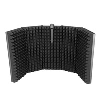 LAIKESI Boîte de rangement colorée PS-3 – Écran d'isolation pliable en métal et plastique pour microphone de studio, anti-bruit et anti-pop pour l'enregistrement