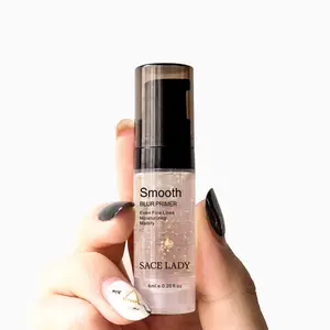 Hot Gold Foil Makeup Primer Private Label Smoothing Fine Lines Invisible Pores Moisturizing And Brightening Makeup Primer 6ml