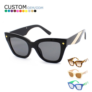Sunway Eyewear Wholesale Luxury Brand Cat Eye Fashion Oversized Frame Sun Glasses Unisex Custom Logo High Quality Sunglasses - Product Image 1