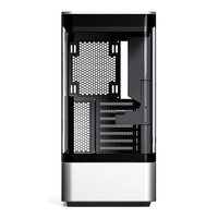 Boîtier d'ordinateur de bureau Quchuang ART ULTRA HM1 ATX avec deux panneaux en verre incurvés, ports avant non équipés