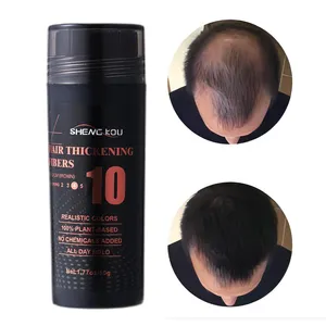 OEM custom 24 hours hold hair protect products building fibers powder keratin black hair thickening fiber