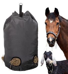 Échantillon gratuit, vente en gros, sac à foin rond en polyester confortable et lent, filet enveloppant pour cheval, alimentation lente pour économiser le foin, bonne santé - Product Image 1