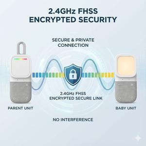 Moniteur audio numérique sans fil 2,4 GHz KT288N, portée de 300 m, avec batterie remplaçable de 1000 mAh et barre lumineuse sonore - Product Image 5