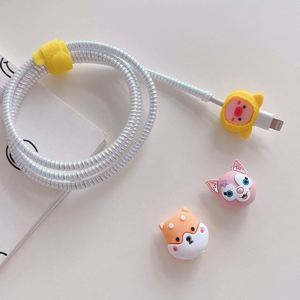 Protector de Cable de Carga para Teléfono con Diseño de Personajes de Dibujos Animados de PVC, Anti-Rotura, para Cables de iPhone/Tipo-C, Venta al Por Mayor - Product Image 2
