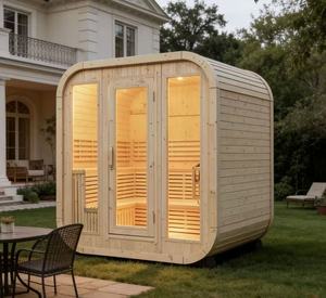 <b>Fast</b> Shipping 10% OFF Steam Sauna Room for Recovery Boost Factory Price Solid Wood Sauna for Muscle Comfort - Product Image 1