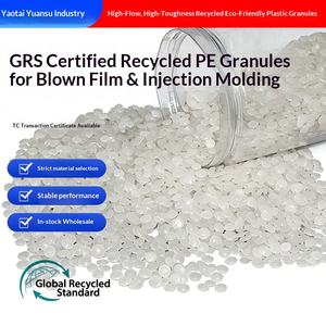 Granulés recyclés PE de niveau 2 blancs certifiés GRS, <span class=keywords><strong>indice</strong></span> de fusion élevé, modèle LDPE-002, matériau pour film soufflé CN/GUA - Product Image 4