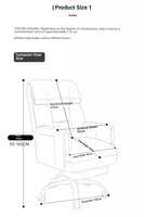 Sillón de Oficina Reclinable Cómodo para el Hogar, Asiento Ajustable en Altura con Superficie de Tela, Sofá para Dormitorio de Niñas