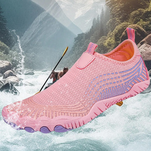 Zapatos de Agua con Malla, Punta Abierta, Secado Rápido, Suela de Goma, Unisex, para Verano, Playa, Senderismo y Trekking - Product Image 4