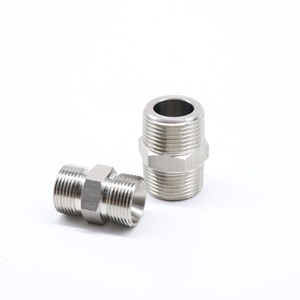 Raccord hydraulique droit en acier inoxydable 304 à double filetage extérieur Hong Kong Space - Product Image 1