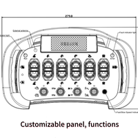 Télécommande sans fil industrielle à écran LCD pour vanne hydraulique Danfoss, grue araignée, grue sur camion, plateforme de travail en hauteur