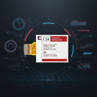 Module d'affichage E-Paper E-Ink EG EGT-ESL carré 1,54" 2,13" 2,6" 2,9" 4,2" 7,5" pour système d'étiquettes de prix électroniques EAS SPI