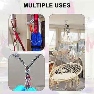Adjustable Nylon Yoga <b>Hammock</b> Strap Aerial Yoga Ceiling Mount Heavy Duty Yoga <b>Swing</b> Daisy Chain Sling Rigging Universal Portable - Product Image 4