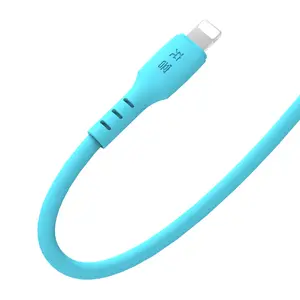 1.5m Meter 100W Soft Silicone Cable PD Fast Tablet Phone Charging 5Amp PD With E-marker Usb Type-C To Type-C Data Computer Cable