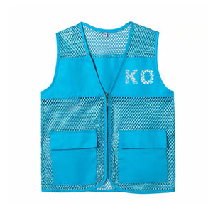 Gilet in rete traspirante con Logo personalizzato con chiusura a cerniera Casual formale abbigliamento esterno lavoro estate inverno cotone imbottito per la pesca - Product Image 6