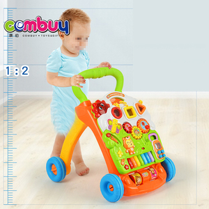 Chariot trotteur électrique d'apprentissage pour bébé avec jouets musicaux piano et biberon - Product Image 5