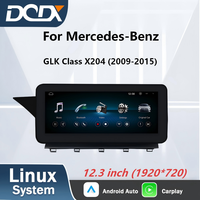 Radio Multimedia para Auto con Sistema Linux de 12.3 Pulgadas, CarPlay y Android Auto para Mercedes-Benz GLK X204 GLK250 GLK300 2008-2015 NTG4.0/4.5