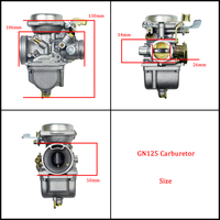 Carburateur de moto Mikuni 26mm pour Suzuki GN125 GS125 EN125 GN125E 1994-2001 Carburateur de moto Scooter ATV Cyclomoteur Quad
