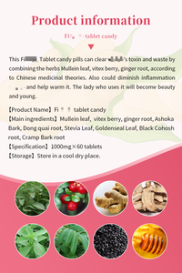 Tabletas de Extracto Herbal para Mujeres, Marca Privada Personalizada, Dulces a Base de Plantas Naturales, Tabletas de Apoyo Nutricional Diario para Adultos - Product Image 2