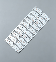 Circuit imprimé en aluminium personnalisé OEM, épaisseur 1,2 mm, cuivre 35 µm, compatible avec les fichiers Gerber, LED MCPCB
