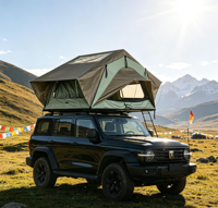 TOP MOUNT Aufblasbares Dachzelt 4x4 Offroad Autozelt für Australien Camping 3-4 Personen Kapazität
