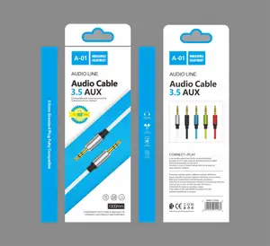 All'ingrosso cavo Audio Jack 3.5 3.5MM da maschio a maschio Stereo per auto Aux Cable per auto altoparlante auricolare