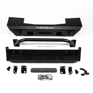 2020-2025 para Jeep Gladiator JT parachoques delantero de acero con tubo en U y montaje de cabrestante estilo <span class=keywords><strong>corto</strong></span> y recortes de gancho de remolque nueva condición - Product Image 3