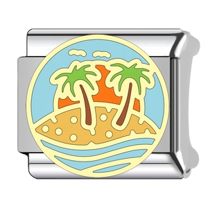 Chaîne à maillons en acier inoxydable plaqué platine, élastique, pour DIY, résistante à la plage, au sable et à l'eau de mer, maillons de chaîne soudés, bracelet modulaire italien - Product Image 4