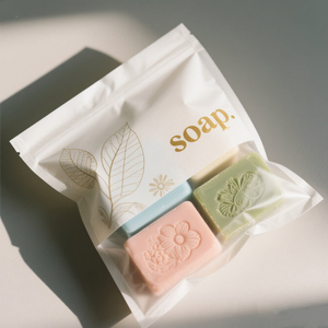 Custom Packaging Handmade <strong>Soap</strong> Back Seal Bag Packaging <strong>Pouch</strong> Plastic Flat Whitening <strong>Soap</strong> Bag For <strong>Soap</strong> Industrial Use - Product Image 1