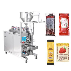Machine à emballer automatique de liquide de sachet de sauce tomate de miel de ketchup de sac de joint latéral de 3