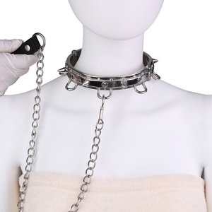 Collar de Metal con Anillo en O y Cierre, Collar de Restricción para la Postura, Juguetes Sexuales BDSM para Mujeres, Juego de Roles para Adultos - Product Image 1