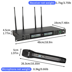 <span class=keywords><strong>2025</strong></span> Mới Nhất Mô Hình Ur422 Chuyên Nghiệp 4 Kênh Di Động Không Dây <span class=keywords><strong>Microphone</strong></span> UHF Hệ Thống <span class=keywords><strong>Microphone</strong></span> Cho Ngoài Trời Hiệu Suất Sân Khấu - Product Image 5