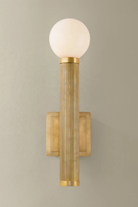 Lampada da Parete Cilindrica in Ottone Massiccio Stile Industriale, Finitura Ottone Anticato, per Interni Villa <span class=keywords><strong>Hotel</strong></span> Soggiorno Camera da Letto, Applique <span class=keywords><strong>Pienza</strong></span> - Product Image 4