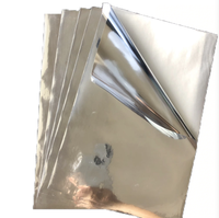 Étiquettes d'emballage personnalisées en aluminium brillant auto-adhésif A3/A4, argent métallisé, imperméables, en PET, pour impression laser/jet d'encre